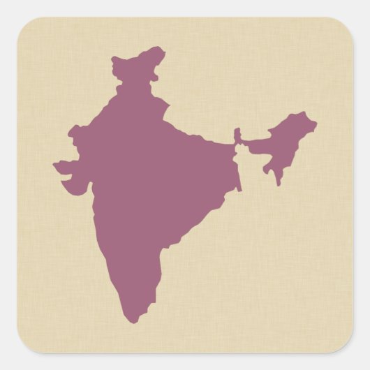 Plum Spice Moods India Vierkante Sticker (Voorkant)