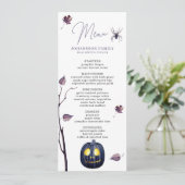 PLUM SPOOKY POMPOEN SPIN HERFST LEAF HALLOWEEN MENU (Staand voorkant)