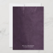 Plum String Lights Couples Douche Invitation (Dos)