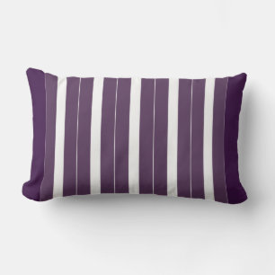 Plum Stripe Lumbar Reversisible Pillow Kussen