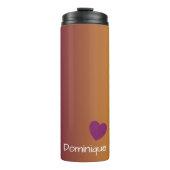 Plum Sunset - Gradiënt met een hart Thermosbeker (Voorkant)