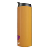 Plum Sunset - Gradiënt met een hart Thermosbeker (Geroteerd rechts)