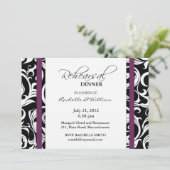 Plum Swirl - Carte de dîner (Debout devant)