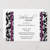 Plum Swirl - Carte de dîner (Devant / Derrière)