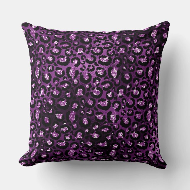 Plum violet/ diamant Coussin réversible (Recto)