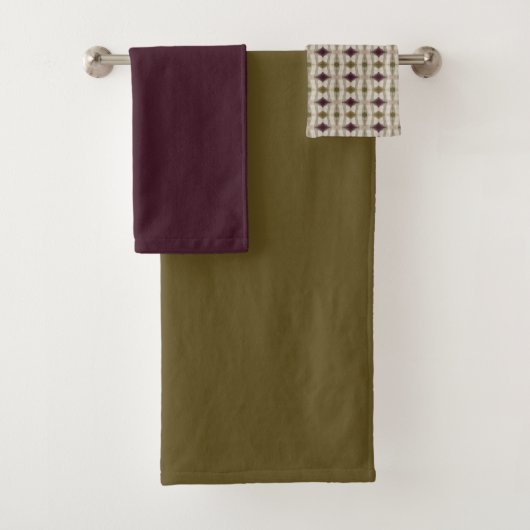 Plum Violet Et Vert Olive (En situation)