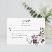 Plum violet Peonies roses Bouquet Vert RSVP #2 (Debout devant)