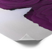 Plum violet Rose Chic Alphabétique Tableau de sièg (Coin)