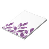 Plum Waterverf Leaves Notitieblok (Gedraaid)
