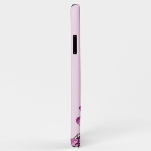 Plum Waterverf Orchid Wedding Keepomwille Case-Mate iPhone Case (Achterkant/rechts)
