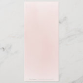 Plum waterverf & stoffige roze boho bloemenbruilof menu (Achterkant)