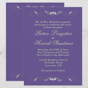 Plum Wedding Kaart
