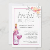 Plum Wine Bridal Brunch Kaart (Voorkant)