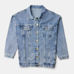 "Plumage denim: pauw-versierde jassen Denim Jacket