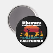 Plumas National Forest California Magneet (Voorkant / Achterkant)
