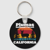 Plumas National Forest California Sleutelhanger (Achterkant)