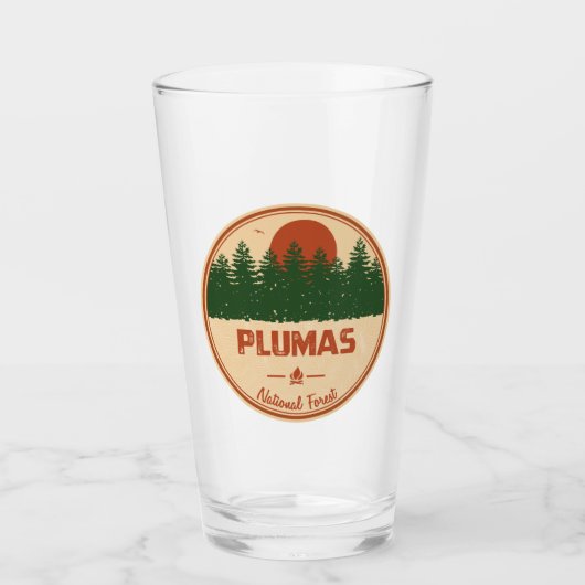 Plumas National Forest Glas (Voorkant)