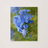 Plumbago - Blue Summer Flowers Floral Photography Legpuzzel (Verticaal)
