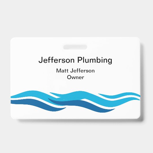 Plumber Business Badges (Front)