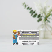 Plumber Carte de visite Africain Américain (Debout devant)