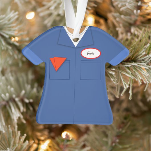Plumber Electrice Mechanic Workshirt Professay Ornament (Boom)