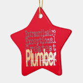 Plumber Extraordinaire Keramisch Ornament (Links)