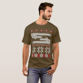 Plumber Gegleed kerstkeukenbuizen Gift T-shirt (Voorkant volledig)