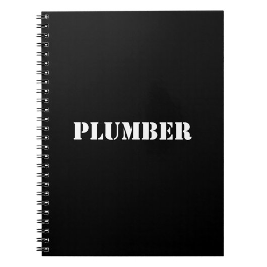 Plumber Gift Notitieboek (Voorkant)