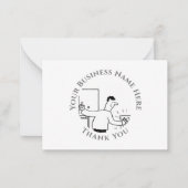 Plumber Hartelijk dank Notitiekaartje (Voorkant)