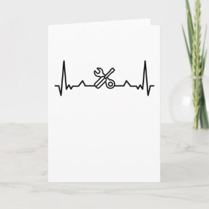 Plumber Heartbeat Gifts Kaart