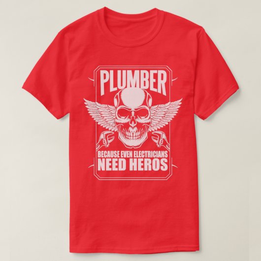 Plumber Hero T-shirt (Design voorkant)