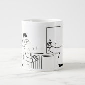 Plumber of Heving Engineer Extra Grote Beker (Voorkant)