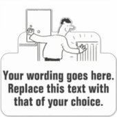 Plumber of Heving Engineer Sticker (Voorkant)