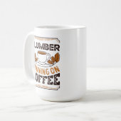 Plumber op Coffee Caffeine Gift Koffiemok (Voorkant links)