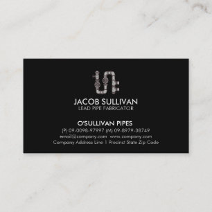 Plumber Plumbing Pipe Layer Visitekaartje