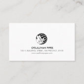 Plumber Plumbing Pipe Layer Visitekaartje (Achterkant)