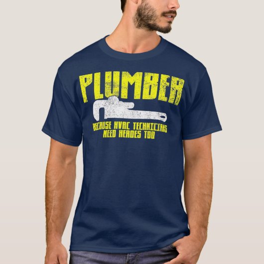 Plumber Plumbing  T-shirt (Voorkant)