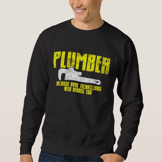 Plumber Plumbing  Trui (Voorkant)