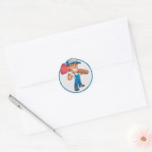 Plumber Ronde Sticker (Envelop)