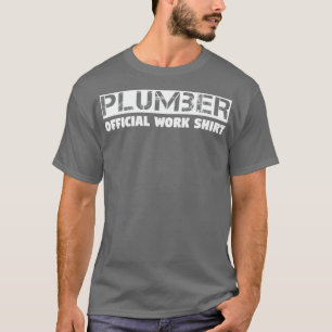 Plumber-Shirt voor officiële werkzaamheden T-shirt