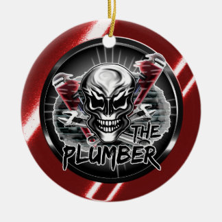Plumber Skull: De Plumber Keramisch Ornament