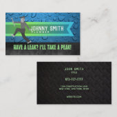 Plumber Slogans Visitekaartjes (Voorkant / Achterkant)