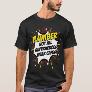 Plumber Superheld Comic Superpower Gift-design T-shirt