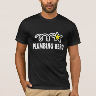 Plumber t-shirt met een grappige kreupelheld sloga