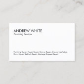 Plumber Visitekaartje (Achterkant)
