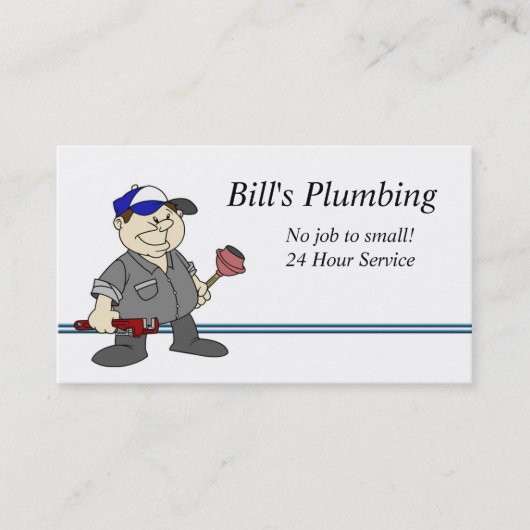 Plumber visitekaartje (Voorkant)