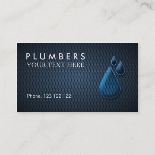Plumber Visitekaartje (Voorkant)