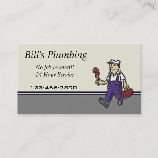 Plumber visitekaartje (Voorkant)