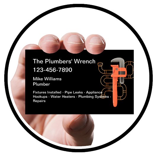 Plumber Visitekaartjes Plumbing Thema