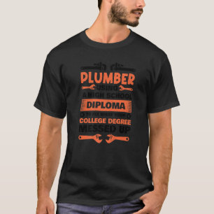 Plumber voor mannen Steamfitter Tools Plumbing T-shirt
